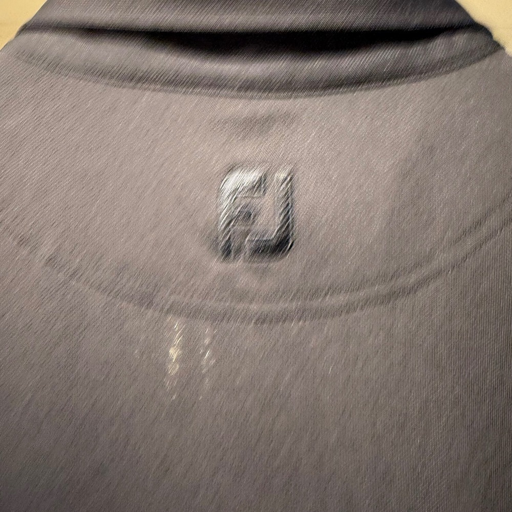 FootJoy FJ Navy Blue Golf‎ Polo Shirt Mens XL Embroidered Logo Short Sleeve - Picture 4 of 5